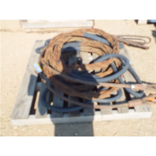 Pallet Of Metal Slings / Cable