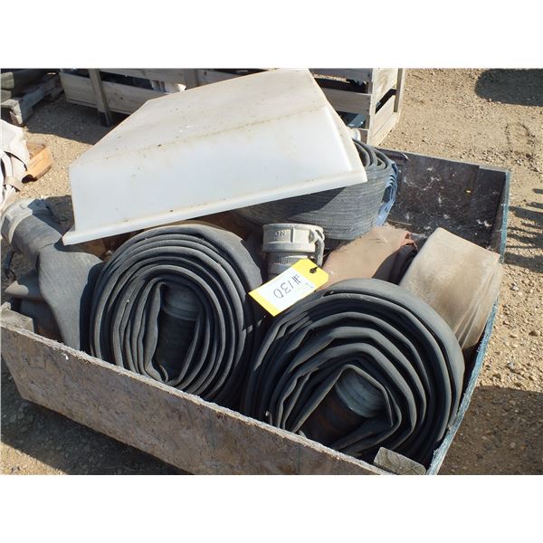 Crate Of Water Hose w/ bin