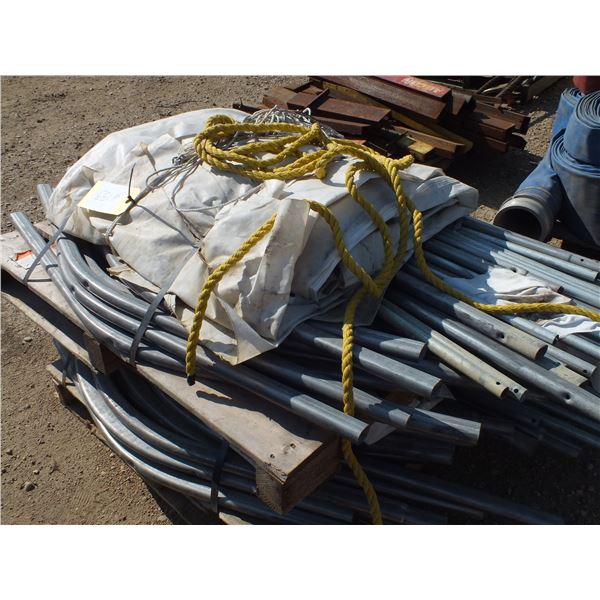 Pallet of Rop & Metal Rods