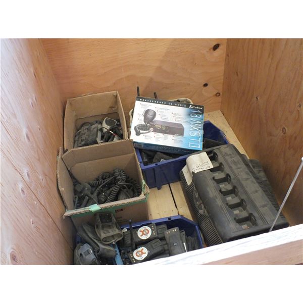Crate Of CB Radios & Chargers