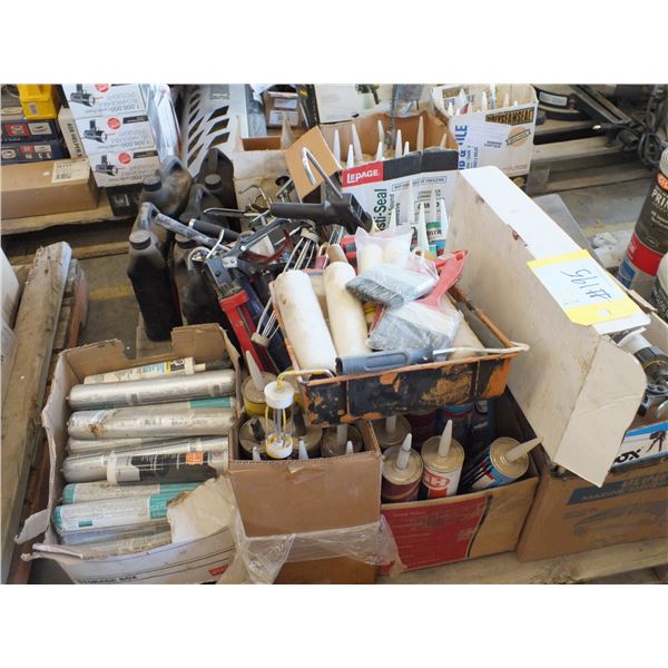 Pallet Of Painting Supplies