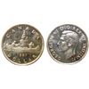 Image 1 : 1947 Pointed Dot King George VI Canadian Silver Dollar ICCS-MS-62
