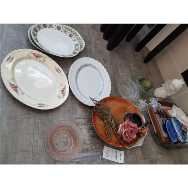 Clock, platters, & more A