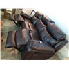 Image 4 : Leather reclining Sofa C