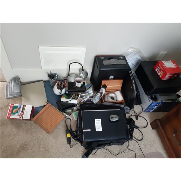 Epson printer, Laptop, B