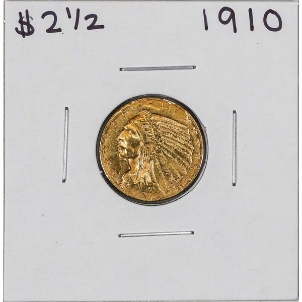 1910 $2 1/2 Indian Head Quarter Eagle Gold Coin