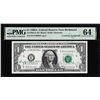 Image 1 : 1969A $1 Federal Reserve Note PMG Choice Uncirculated 64 Dual Courtesy Autograph
