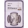 Image 1 : 1878-S $1 Morgan Silver Dollar Coin NGC MS63