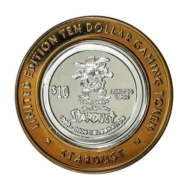 .999 Fine Silver Stardust Casino Las Vegas, NV $10 Limited Edition Gaming Token
