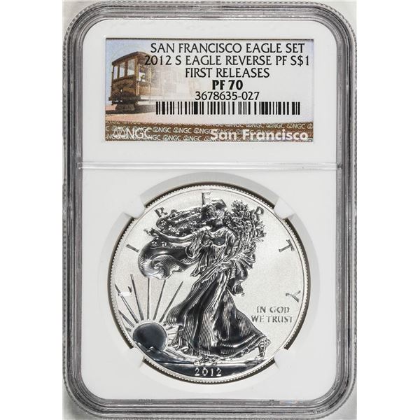 2012-S $1 Reverse Proof American Silver Dollar Coin NGC PF70 Ultra Cameo First Release