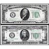 Image 1 : Lot of 1934D $10 & $20 Federal Reserve Notes Richmond