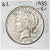Image 1 : 1935-S $1 Peace Silver Dollar Coin