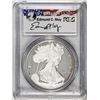 Image 1 : 2011-W $1 Proof American Silver Eagle Coin PCGS PR69DCAM Edmund Moy Signature