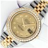 Image 2 : Rolex Men's Two Tone Champagne Diamond Datejust Wristwatch