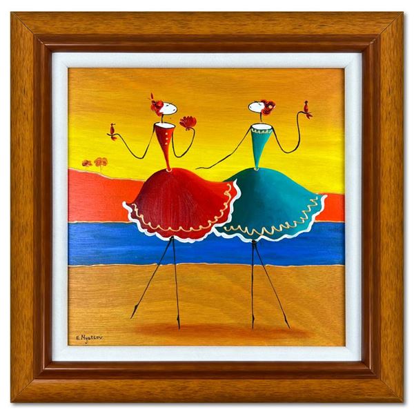 Ester Myatlov Original Oil Painting on Wood Panel