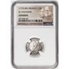 Image 1 : El Cazador Shipwreck (1772-83) Mexico 1/2 Real Silver Coin NGC Genuine w/ Story Card