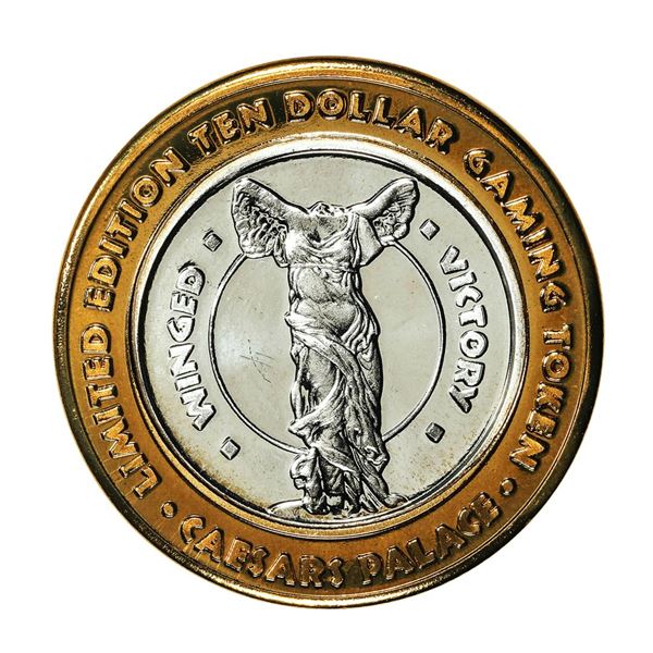 .999 Fine Silver Caesars Palace Las Vegas $10 Limited Edition Gaming Token