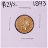 Image 1 : 1893 $2 1/2 Liberty Head Quarter Eagle Gold Coin