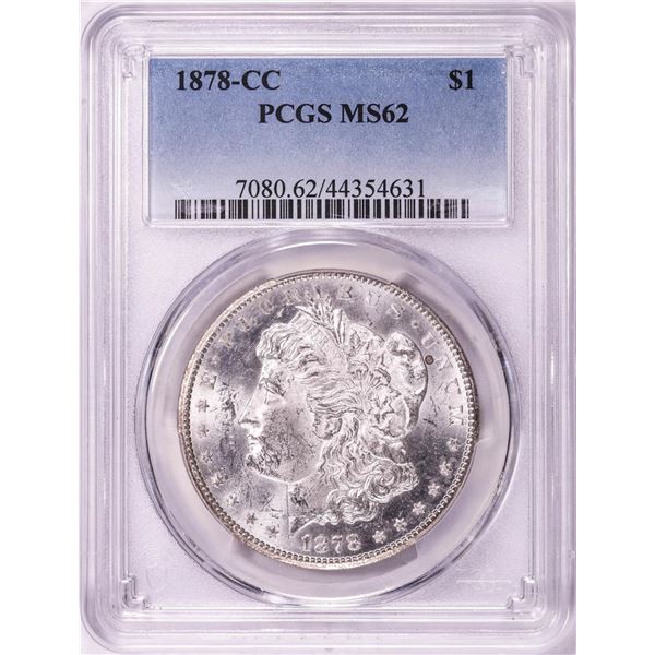 1878-CC $1 Morgan Silver Dollar Coin PCGS MS62