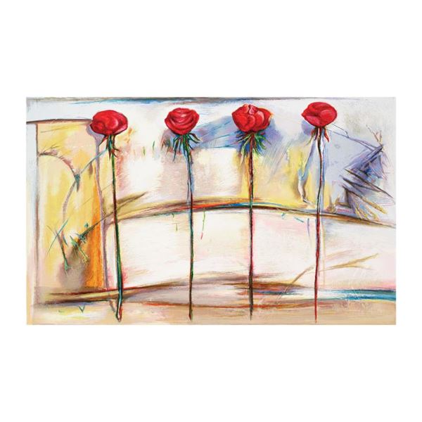 Lenner Gogli "Rose Fresco" Limited Edition Serigraph On Paper