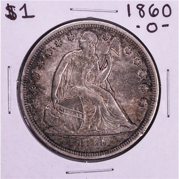 1860-O $1 Seated Liberty Silver Dollar Coin
