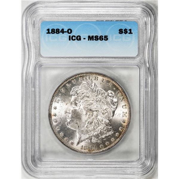 1884-O $1 Morgan Silver Dollar Coin ICG MS65