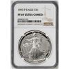 Image 1 : 1993-P $1 Proof American Silver Eagle Coin NGC PF69 Ultra Cameo