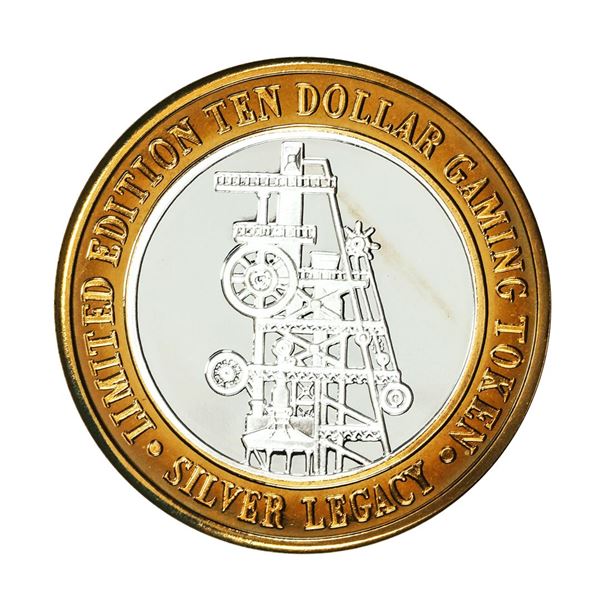 .999 Silver Silver Legacy Reno, Nevada $10 Casino Limited Edition Gaming Token