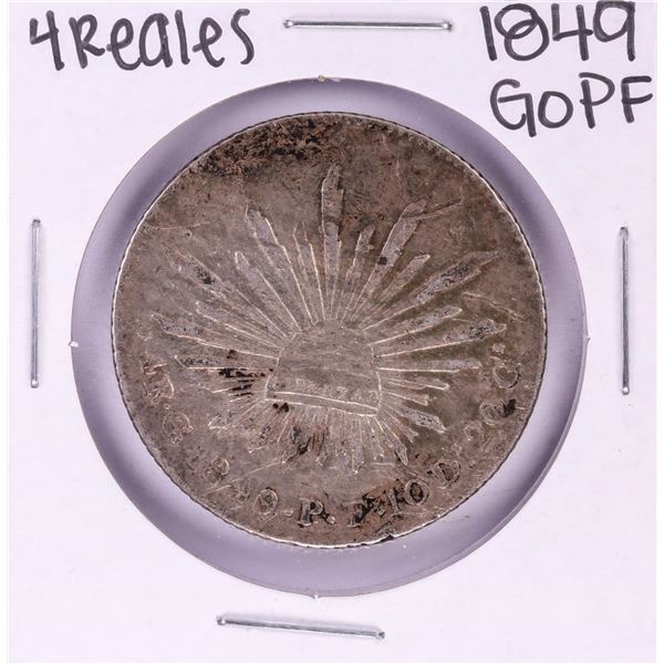 1849 GoPF Mexico 4 Reales Silver Coin