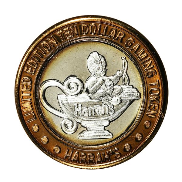 .999 Silver Harrah's Reno, Nevada $10 Casino Limited Edition Gaming Token