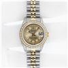 Image 3 : Rolex Ladies Two Tone Champagne Diamond Datejust Wristwatch