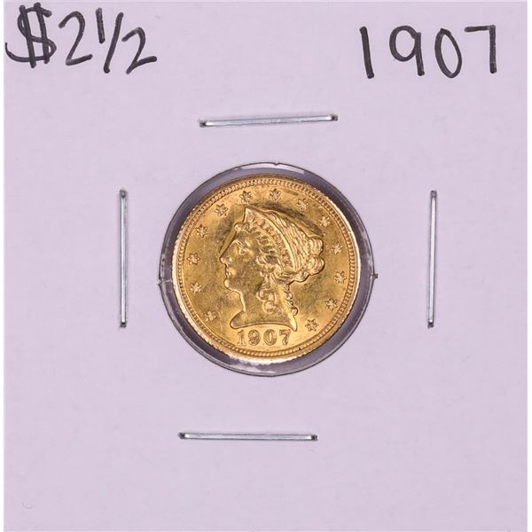 1907 $2 1/2 Liberty Head Quarter Eagle Gold Coin