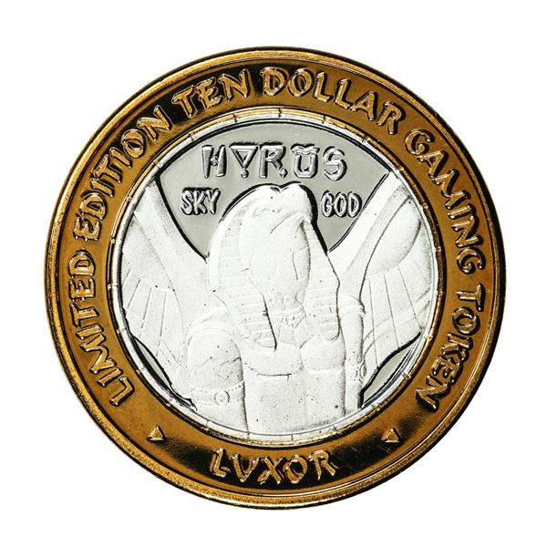 .999 Fine Silver Luxor Las Vegas, Nevada $10 Limited Edition Gaming Token
