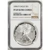 Image 1 : 1994-P $1 Proof American Silver Eagle Coin NGC PF69 Ultra Cameo