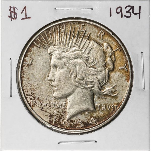 1934 $1 Peace Silver Dollar Coin