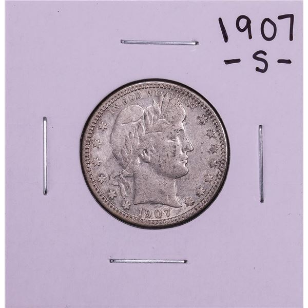 1907-S Barber Quarter Coin