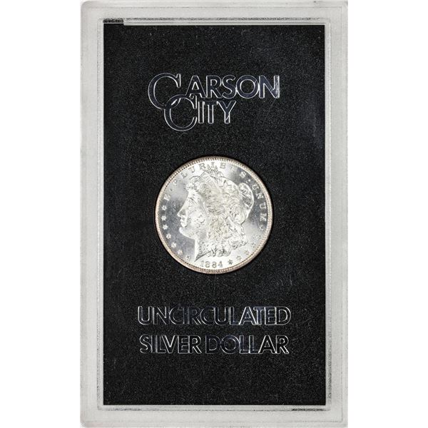 1884-CC $1 Morgan Silver Dollar Coin GSA Hoard Uncirculated