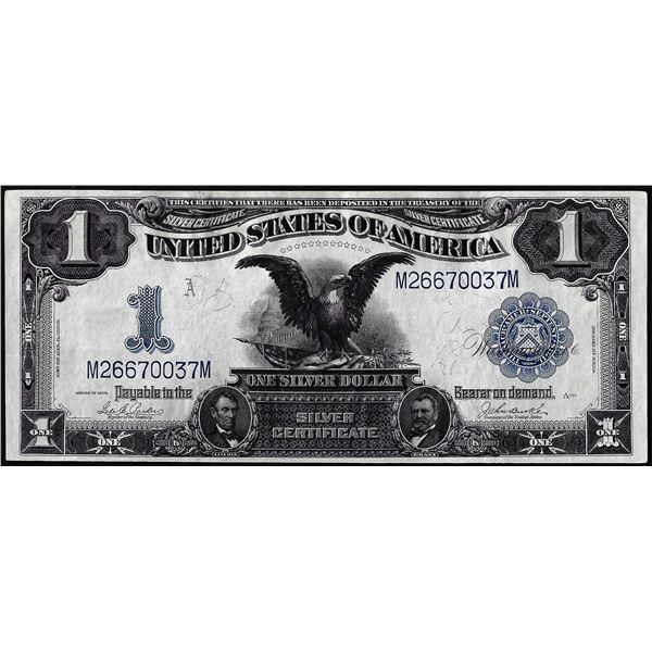 1899 $1 Black Eagle Silver Certificate Note