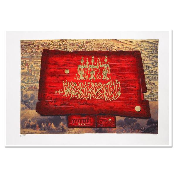 Moshe Castel "Glory To Jerusalem" Limited Edition Serigraph On Paper