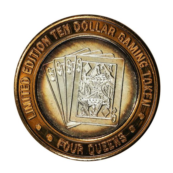 .999 Fine Silver Four Queens Las Vegas, NV $10 Limited Edition Gaming Token