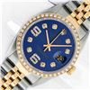 Image 1 : Rolex Men's Two Tone Blue Diamond Datejust Wristwatch