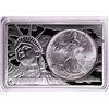 Image 1 : 1993 $1 American Silver Eagle Coin & 2oz Silver Bar Set