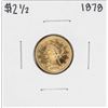 Image 1 : 1878 $2 1/2 Liberty Head Quarter Eagle Gold Coin Damaged