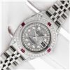 Image 2 : Rolex Ladies Stainless Steel Quickset Meteorite Diamond Datejust Wristwatch