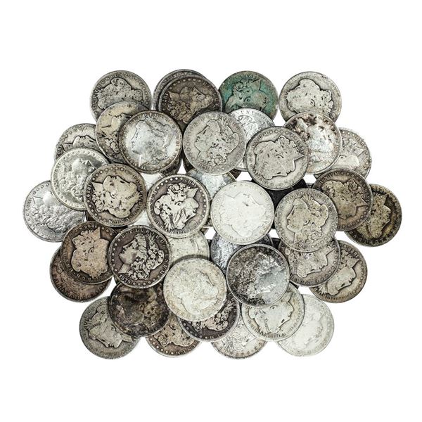 Lot of (50) Pre-1921 $1 Morgan Silver Dollar Coins