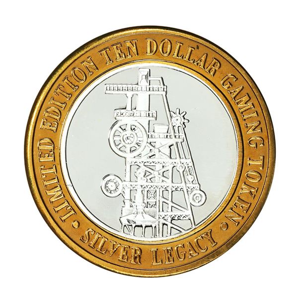 .999 Silver Silver Legacy Reno, Nevada $10 Casino Limited Edition Gaming Token
