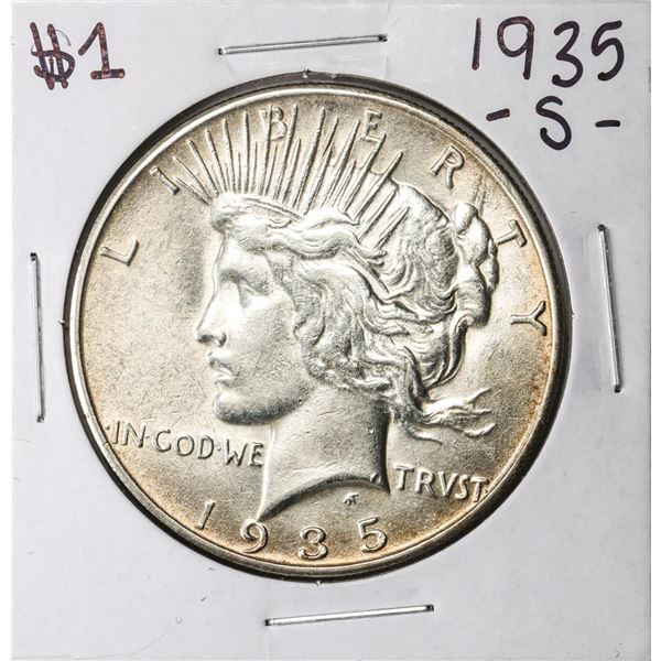 1935-S $1 Peace Silver Dollar Coin