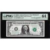 Image 1 : 1969A $1 Federal Reserve Note PMG Choice Uncirculated 64 Dual Courtesy Autograph