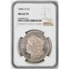Image 1 : 1885-O $1 Morgan Silver Dollar Coin NGC MS62PL