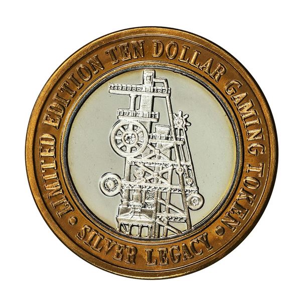 .999 Silver Silver Legacy Reno, Nevada $10 Casino Limited Edition Gaming Token